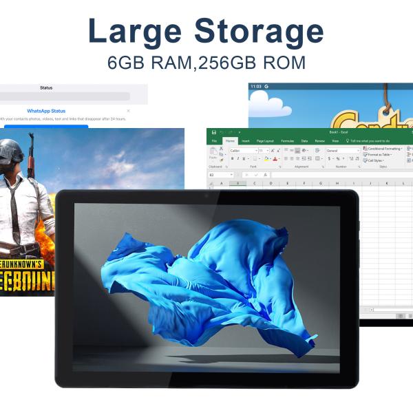 C Idea 10 polegadas Android 12 Tablet 8GB RAM 256GB ROM Modelo CM8000PLUS Verde