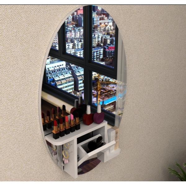 Used In Bathrooms Toilets And Bedrooms Oval Frameless Wall-Mounted Makeup Mirror