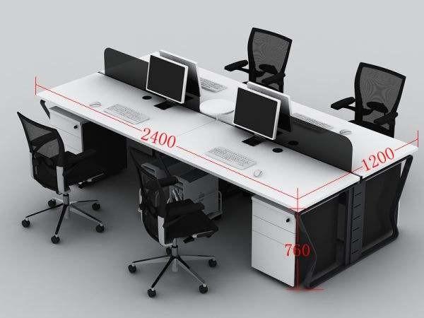 Small White Wood Computer Workstation , Neat Home Office Desk Furniture Wood