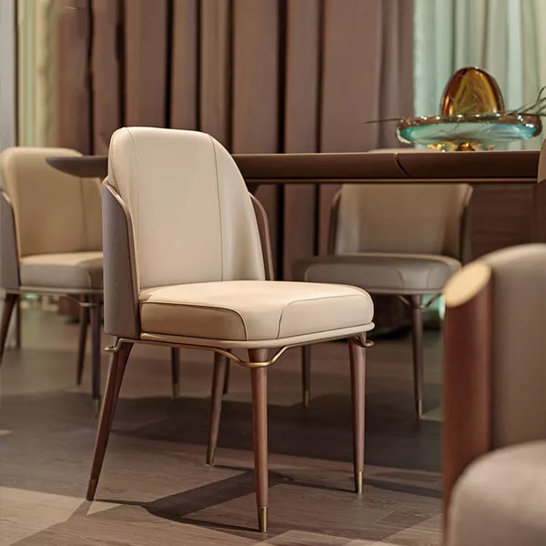 La cena de lujo italiana del marco metálico preside 8 kilogramos Glad Leather Negotiation