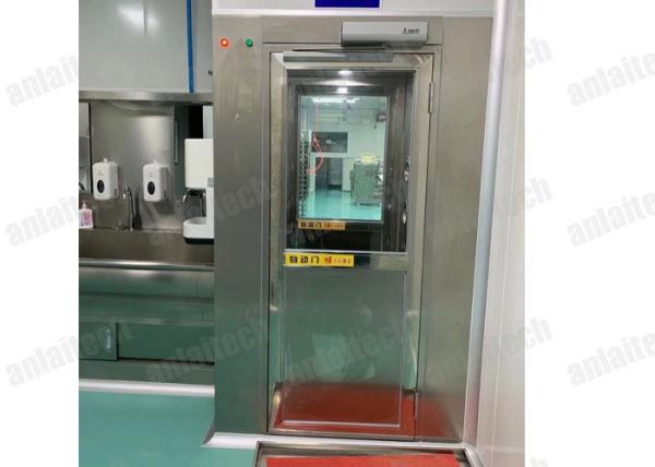 25m/s 3 Side Air Shower Booth , 50Hz 2 Filters 1500mm Width Cleanroom Air Shower