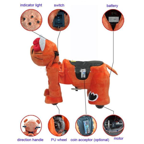 Child car ride-on toys / children's birthday gift / animal car battery