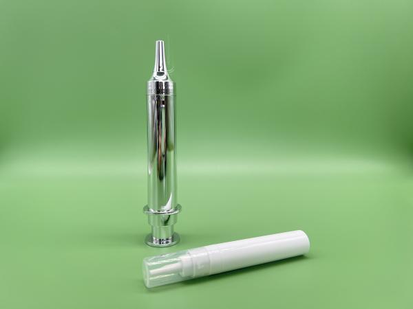 Cosmetic Syringe 10ml Bottle Refillable Eye Cream Bottle Screen Printing