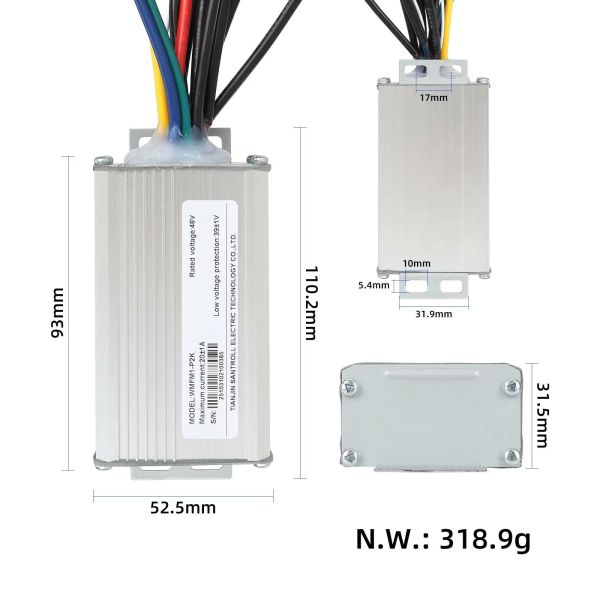 48V 20A Electric Scooter  Controller  for Kukirin G2 Pro DB Electric Scooter Parts