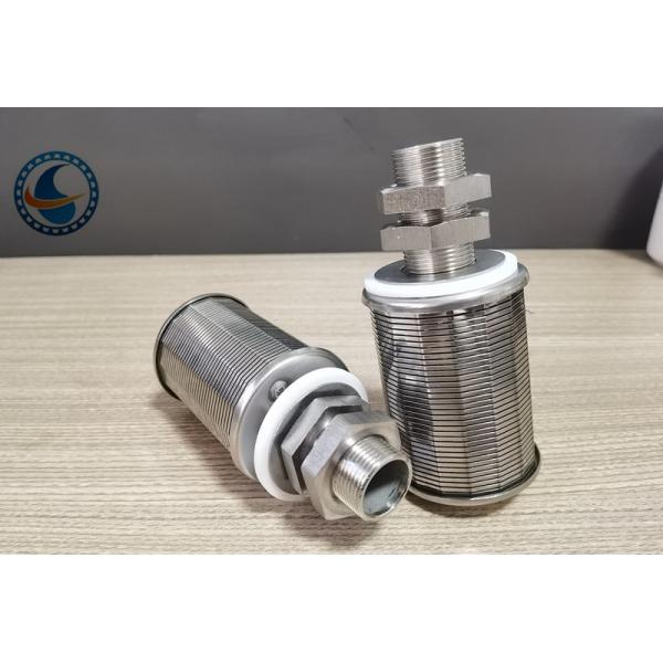 Wedge Wire Screen Filter 304 Stainless Steel Water Nozzle With M24 Threaded