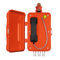 Téléphone de pompier avec lumières, cordon SS, 10W, 85dbA, IP67