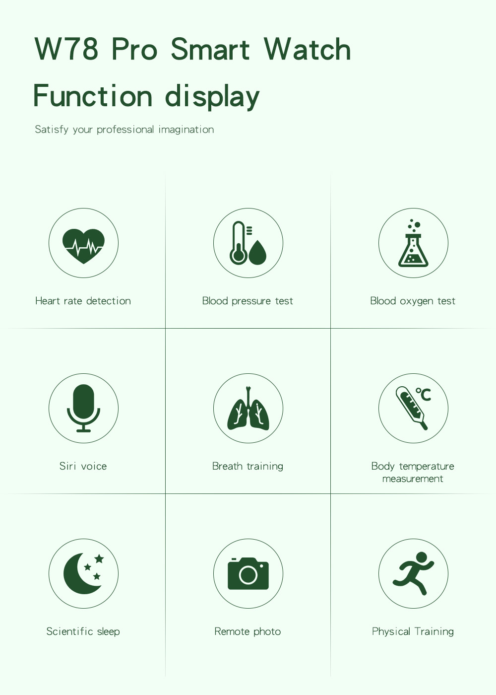 часы Android5.0 ECG IWO W78 фитнеса звонка шкалы 170mAh перезаряжаемые