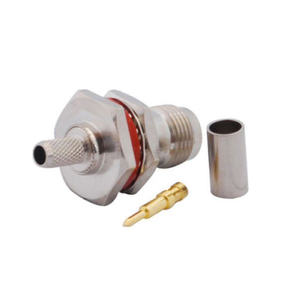 Waterproof RF Connector TNC Copper Connector with 0~3GHz Frequency and 50Ω Impedance for RG316 RG174 RG178