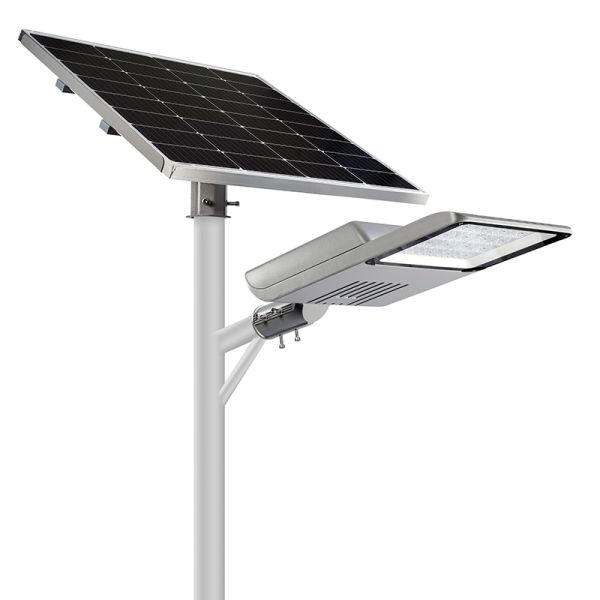 High Power High Lumen Commercial Solar Street Light All-in-Two Design for City Streets