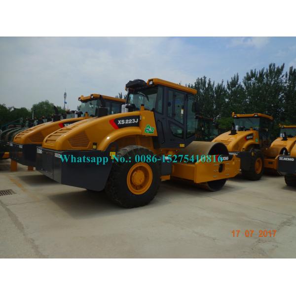 Machines de construction de routes de XCMG 22 modèle simple du compacteur S223J/XS223JE de rouleau de tambour de tonne