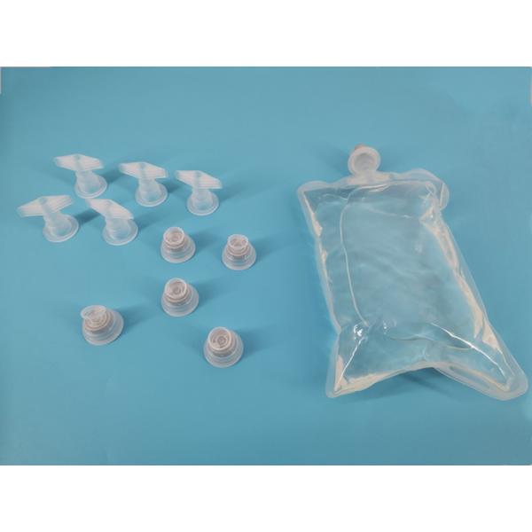 Pull Off Ring PP Infusion Cap 32mm Dia Euro Head Caps Plastic