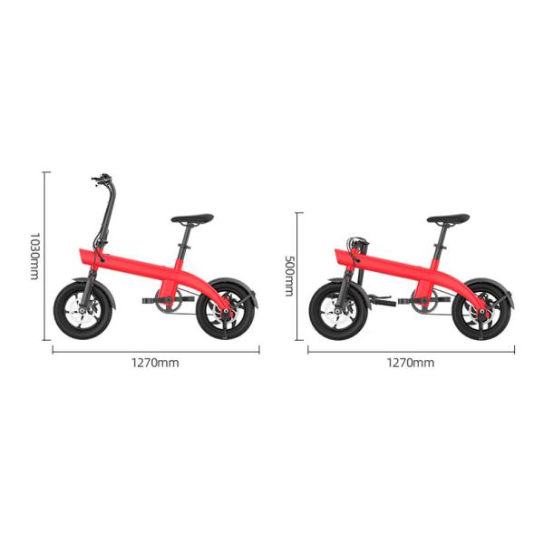Pocket Mini E Bike Adult Outdoor Entertainment 14inch 5.2ah 36v 400w Electric Bike