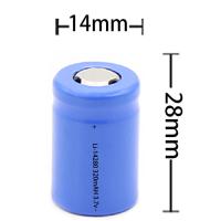 Ciclos da bateria 2000 de Ion Battery Shaver Toothbrusher 3.7V do lítio de INR14280 350mah