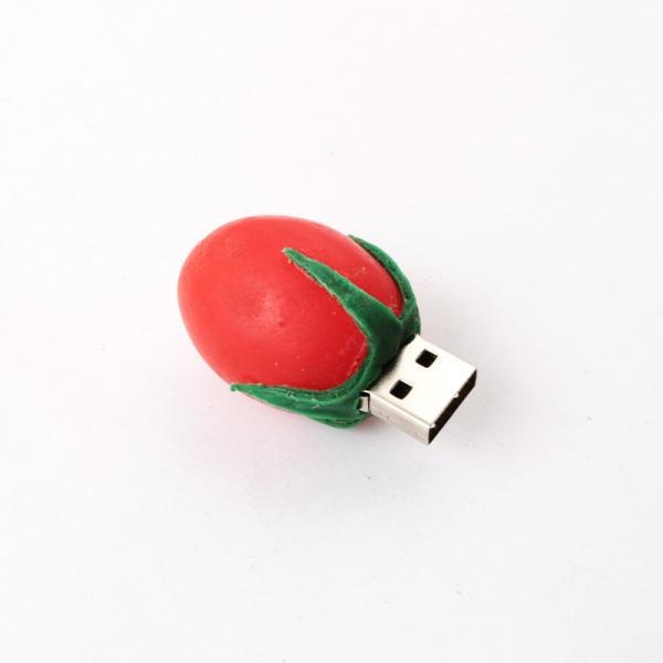 Tomate em forma de alimento real personalizado USB flash drives com 7-15 dias de tempo de entrega