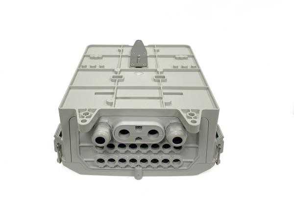 YINGDA IP65 Grey / White Fiber Splitter Distribution Box 8 - 24 Ports Fiber Splitter Box