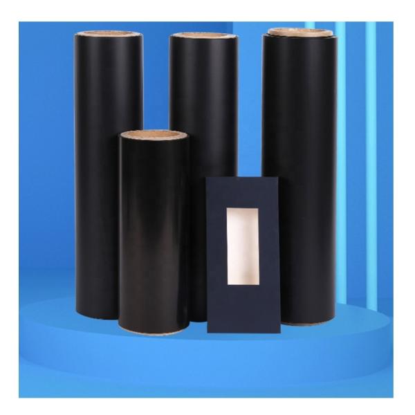 Pre-coated Velvet Soft Touch Black Thermal Lamination Film for Premium Luxury Liquor Perfume Watches and Jewellery Packs/boxes