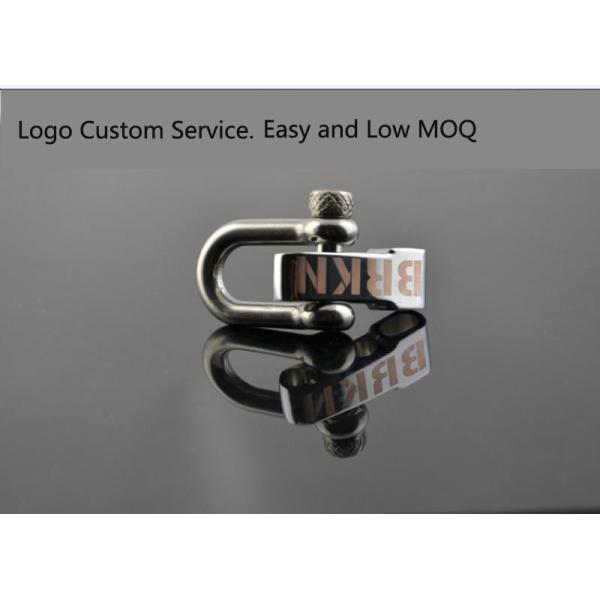 Adjustable Stainless Steel Screw Pin D Shackle Paracord Bracelet for Secure Fastening