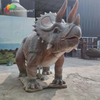 Vida realística - dinossauro Animatronic Trceratops do tamanho jurássico para o parque de diversões
