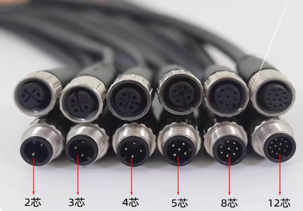 7/8 connector cable plug 3PIN 4PIN 5PIN M22 Servo sensor connector  Mold plug connector