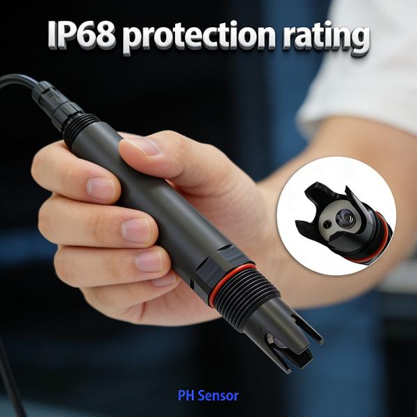 0.01pH Resolution RS485 Modbus pH Sensor Probe | ABS/PC Alloy, 2-point Calibration for Industrial Wastewater & Aquaculture