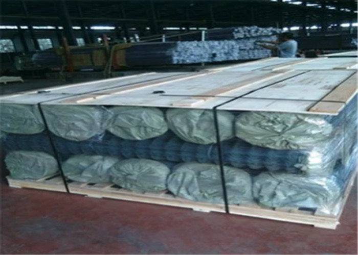 Зеленое покрытое звено цепи Pvc ограждая сетку диаманта отверстия 60x60mm