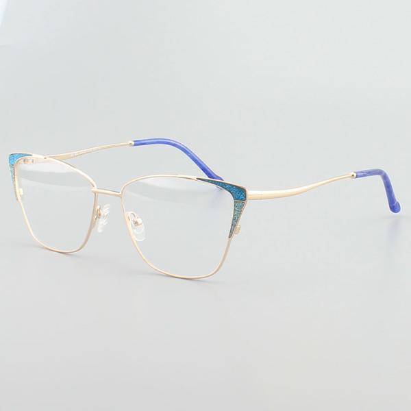6 Colours Female Anti Blue Light Stainless Steel Eyewear