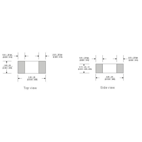 Плавкие предохранители для поверхностного монтажа 1206 SMD Fuse 24V 1A