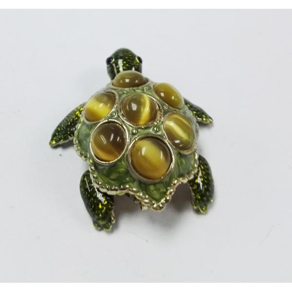 Metal Turtle jewelry box with diamond Decoration new mini  turtle jewelry box