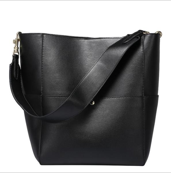 Pure Leather Handbag Bucket Bags for Women Hot Sale Cowhide Single Shoulder Bag