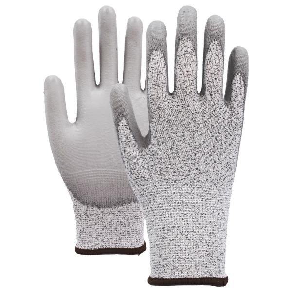 4X42C 13 Gauge Precision Handling Gloves PU Palm Work Gloves With Superior Grip For Assembly Machining