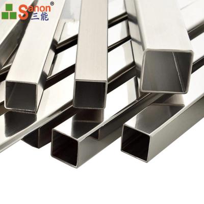 Os materiais de construção esquadram a tubulação retangular de aço inoxidável soldada do tubo