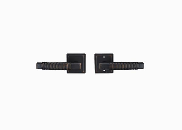 Amertop interior passage door lock adjustable back plate, oil-faced bronze surface