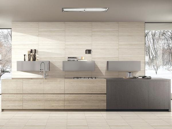 400x800 Mm Size Line Stone Porcelain Floor Tile / Modern Bathroom Tiles