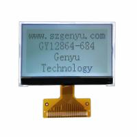 2.72 pouces 128x64 affichage LCD COG graphique écran FSTN rétroéclairage blanc positif 36PIN FPC