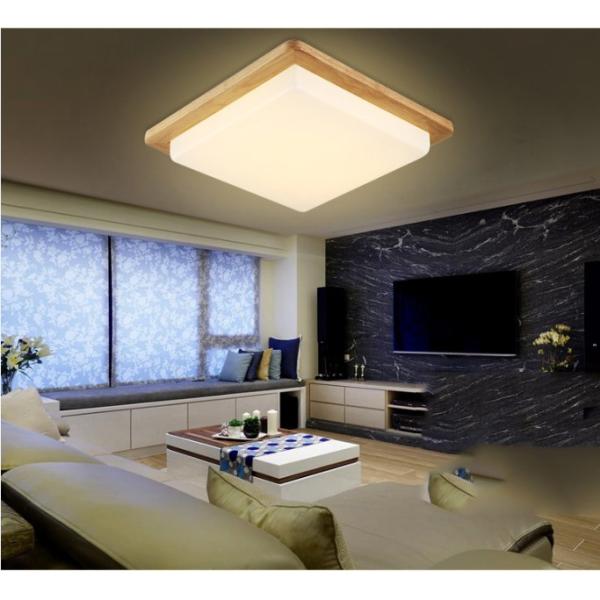 Nordic wood square LED celling lights wood color modern minimalist Chinese ceiling lights(WH-WA-33)