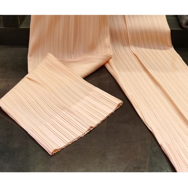 2024 Summer New Casual Pants for Women All-matching Pleated High Waist Wide Leg Pants Trousers