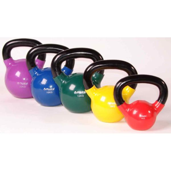 Fitness Gym Kettlebell 10 KG Vinyl Dipped Kettlebells For Core Workouts