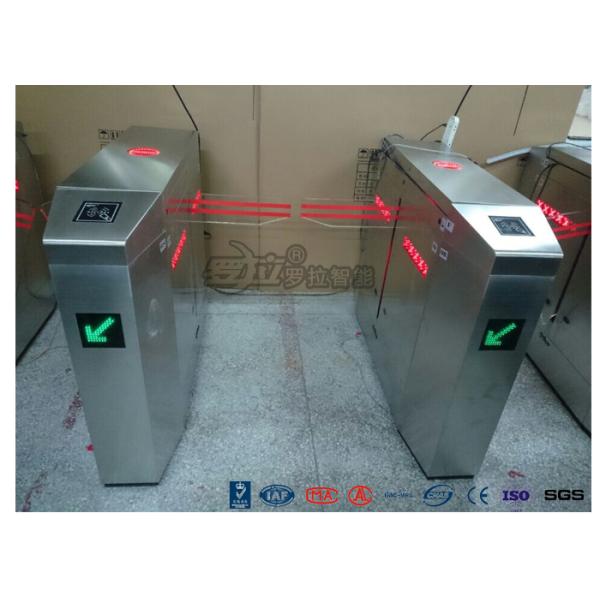 2 Ways Outdoor Flap Barrier Gate Barcode System Controlled Access Turnstile