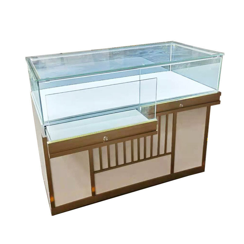 Commercial Sectional Display Furniture with LED Lights Glass Cabinet Display Showcase