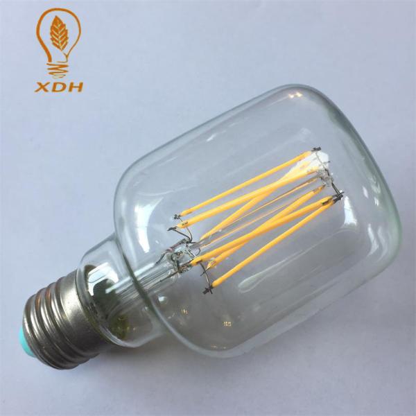 Bulbos 240V E27 3000K Dimmable do filamento do diodo emissor de luz de PS60 6w Edison