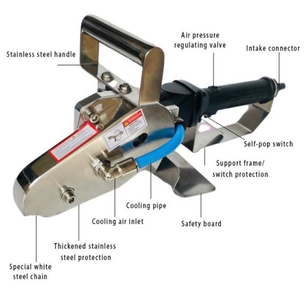 Waste Stripper Carton Boxes Cable Wire Stripper Machine for Gas Pipe Diameter 8*12mm