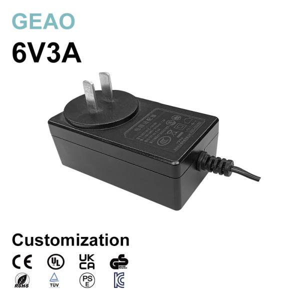 6V 3A Wall Mount Power Adapters VI Efficiency For Hp Deskjet Printer