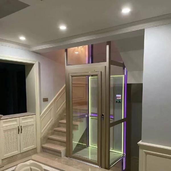 Up To 14.5M Residential Elevators Hydraulic Lift Elevator Home