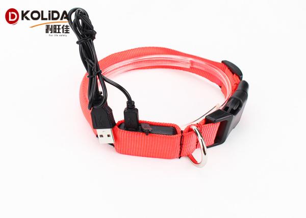 Glow In Night Waterproof Light Up Dog Collar Usb Rechargeable Dog Collar