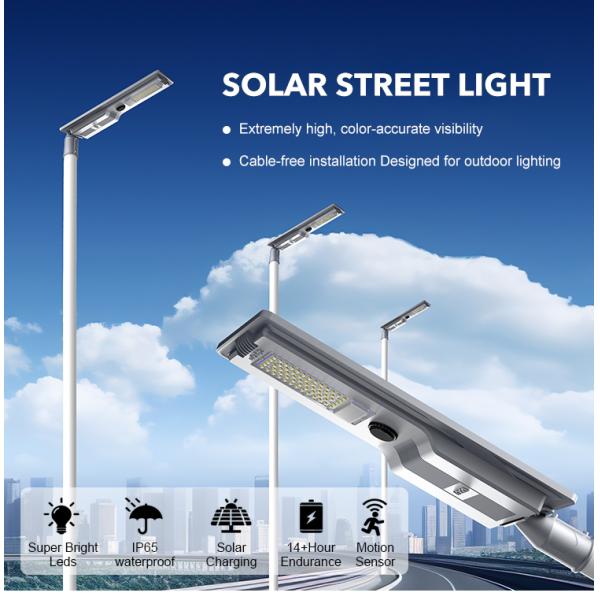 Good Quality Ip65 Waterproof Outdoor Road Light Smd Die-casting Aluminum 400w 600w All in One Led Solar Street Light