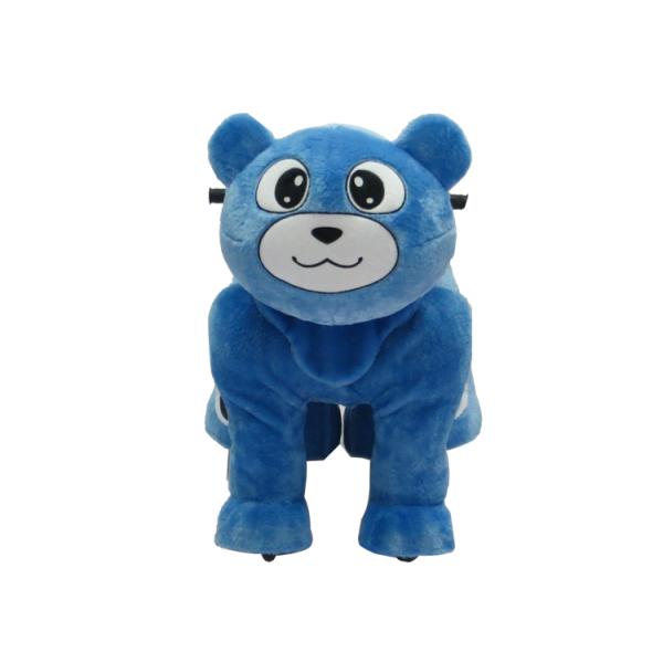 Human Power Plush Walking Horse Toy plush electrical toy animal mechanical ride on horse