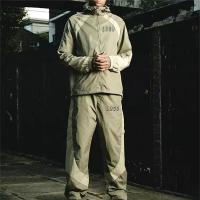 Custom Embroidery logo Polyester Waterproof Tracksuit for Men Patchwork Nylon Windbreaker Jacket Jogging Pants Tracksuit