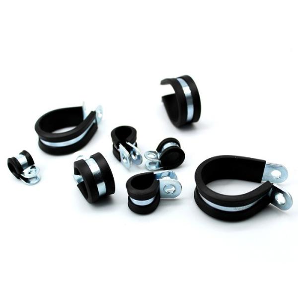 German Type Fixing Rubber Clamps Cable R Type Hose Clamp For Tube