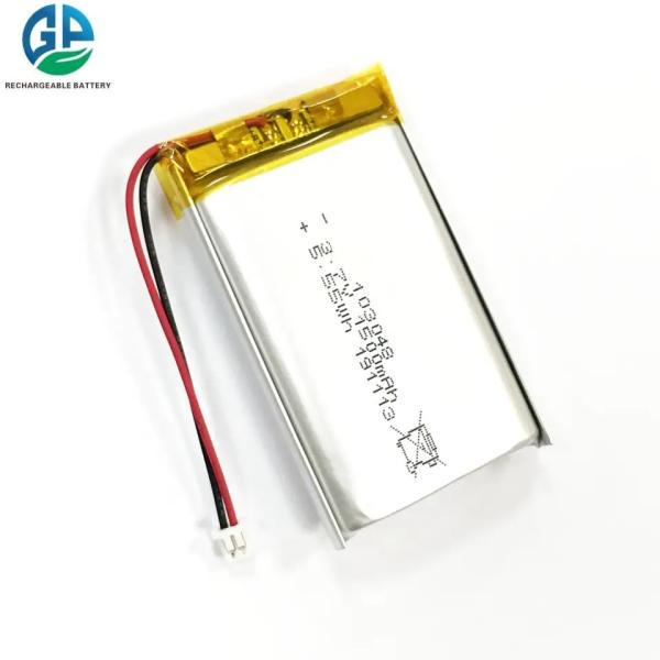 3.7V 1500mAh Lithium Polymer Battery with 500 Times Cycle Life - Rechargeable LiPo Battery Pack