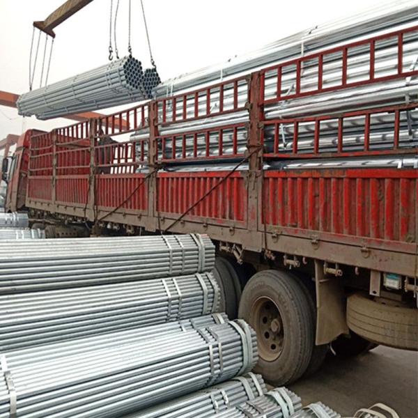 Stock Available Galvanized Steel Round Pipe Q195 Q235 ERW 1-12m Customized GI Steel Pipe for Building